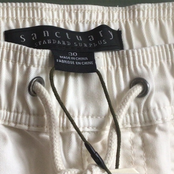 NWT Sanctuary Ladies Casual Pants Cream colour Sz 30 - Picture 3 of 10